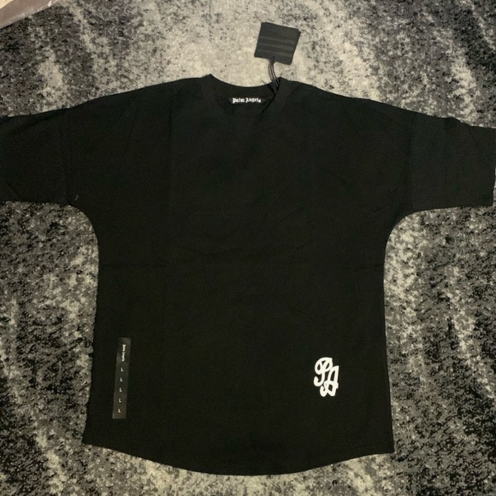 Palm Angels Classic Baseball Back Logo Black T-Shirt Men’s Size Large